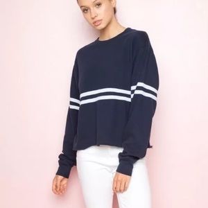 Brandy Melville Cropped Stripe Sweater